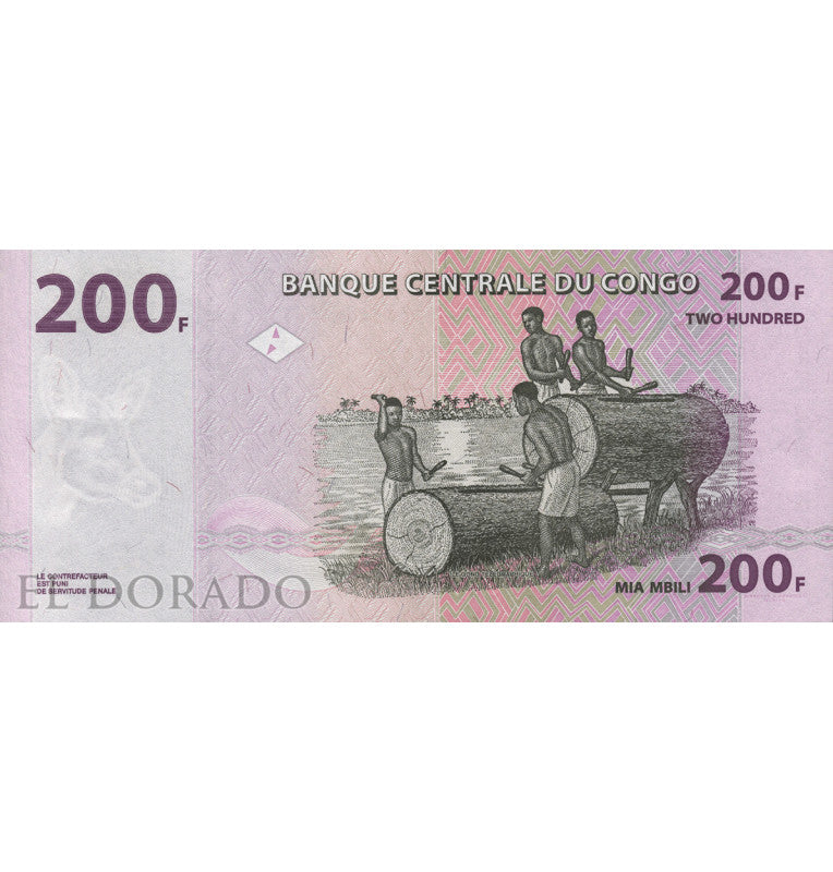 Congo 200 Francos 2007 Pick 99a